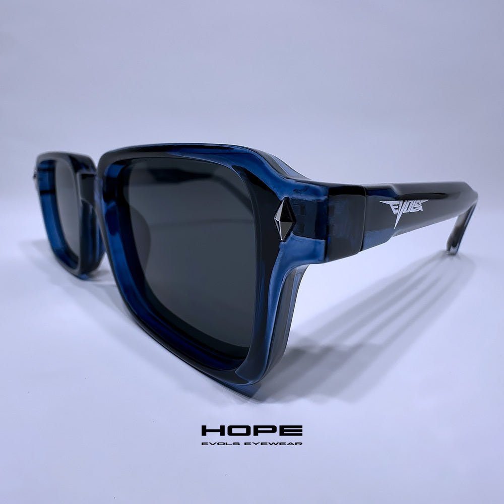 HOPE TRANSPARENT BLUE/BLACK - Evols 2