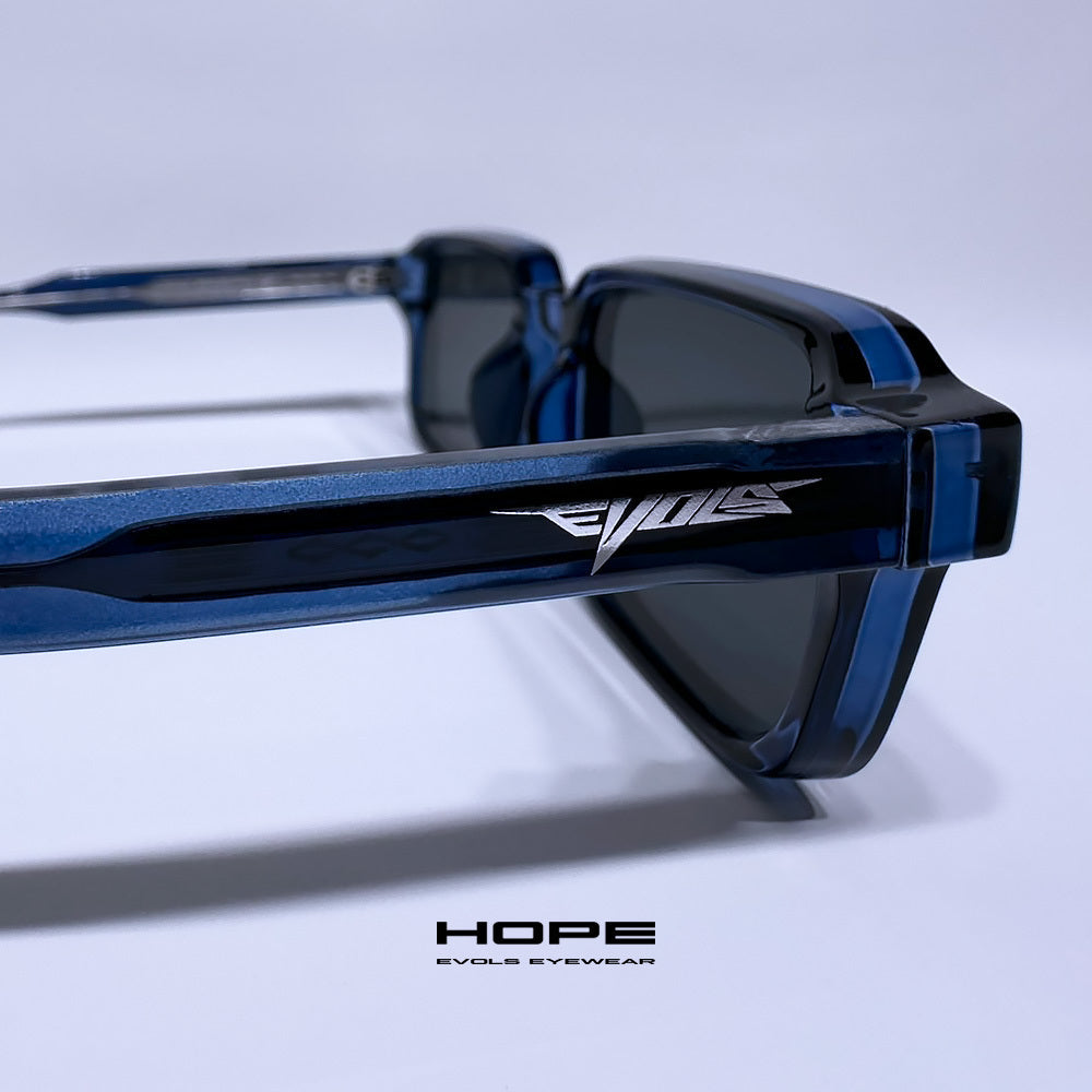 HOPE TRANSPARENT BLUE/BLACK - Evols 5