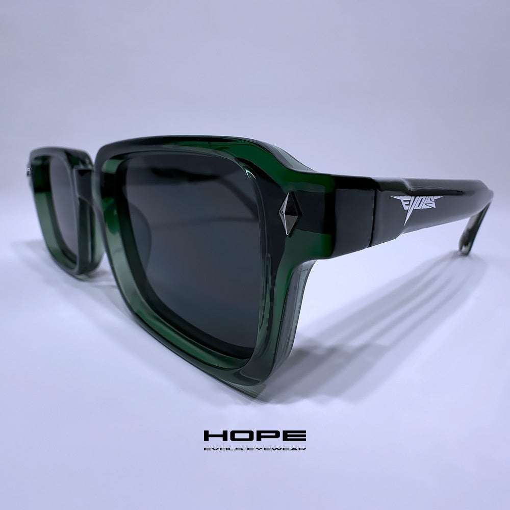 HOPE TRANSPARENT GREEN/BLACK - Evols 2